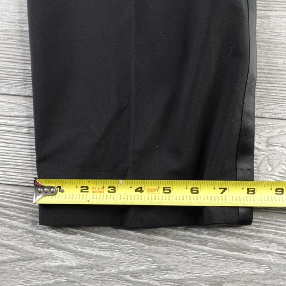 SuitSupply Reda 1865 Tuxedo Trouser Pants Mens 42x27 Black Wool Straight Leg - Picture 9 of 10